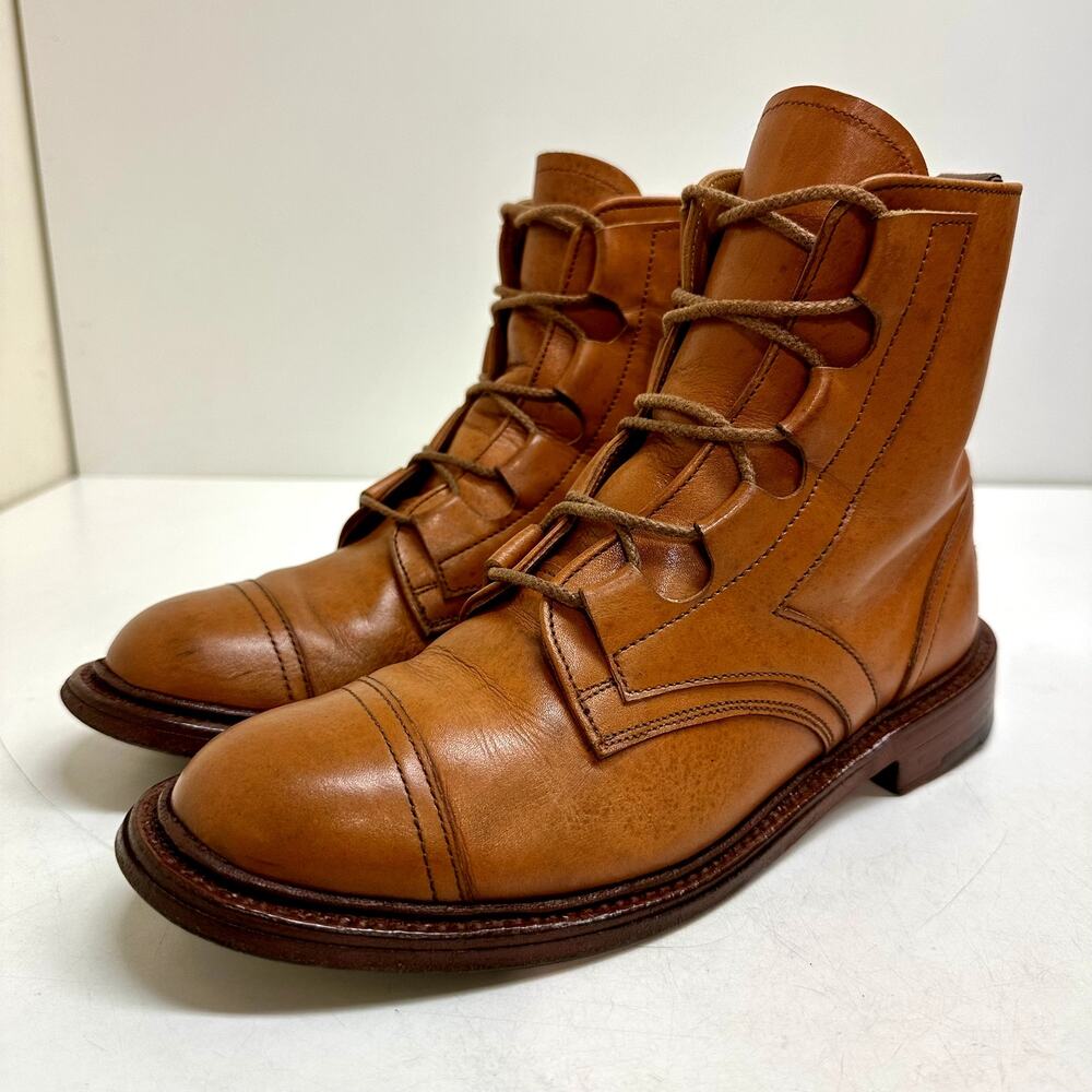 VGUC Tricker's Women;s Brown Cap Toe Boots RARE Made in England UK 5 / US 6 - Picture 2 of 13